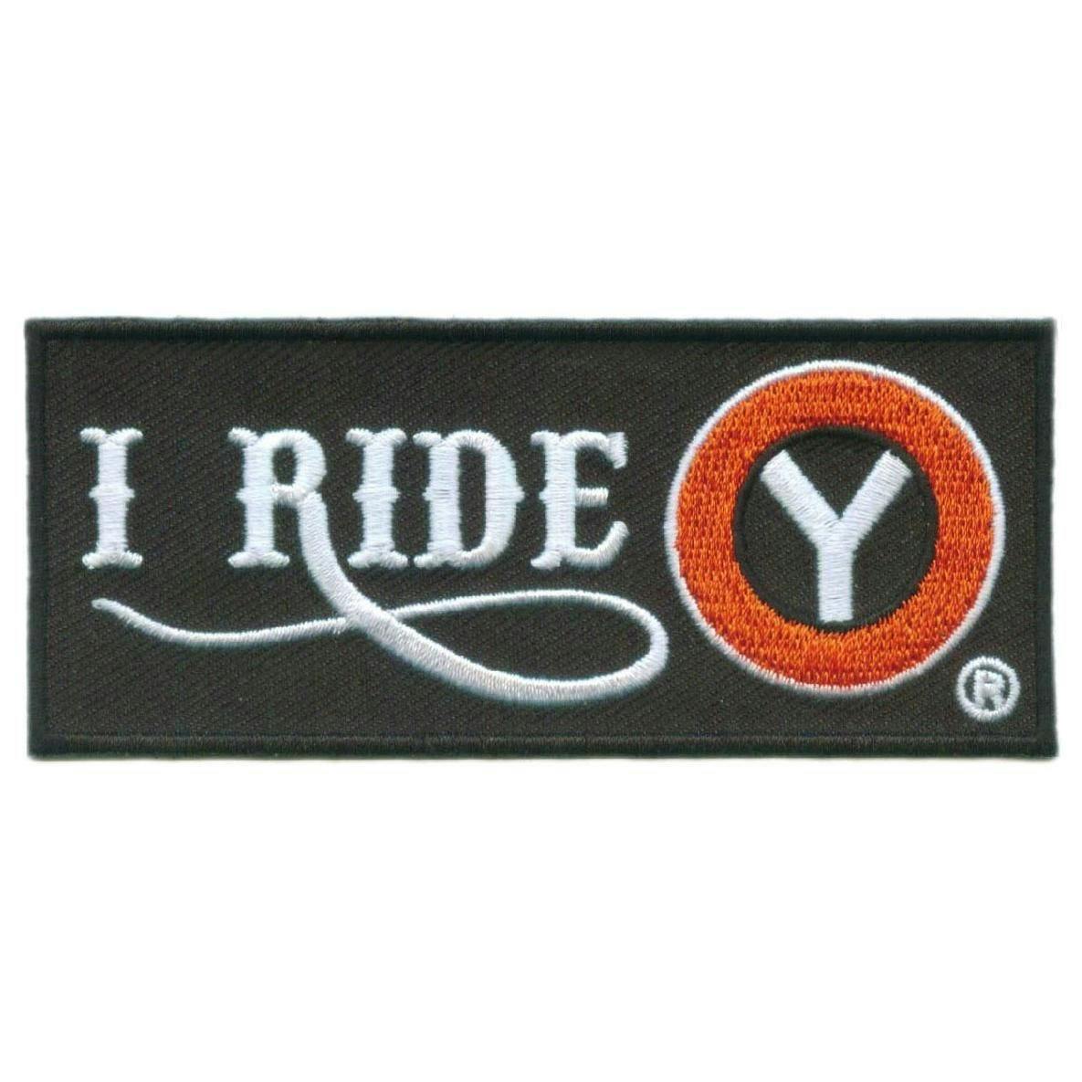 I Ride Circle Y Iron On Patch